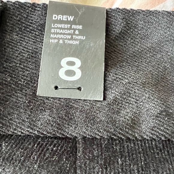 NWT The Limited Drew Fit Black Corduroy Flare Leg Pants - Size 8 - Picture 10 of 11